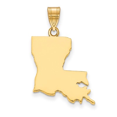 14KY Louisiana State Pendant