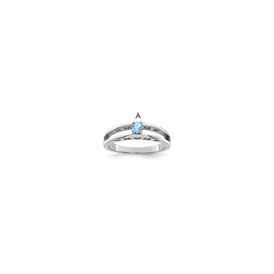Sterling Silver Rhodium-plated Family Jewelry Mounting