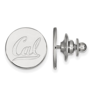 Sterling Silver Rhodium-plated LogoArt University of California Berkeley Lapel Pin
