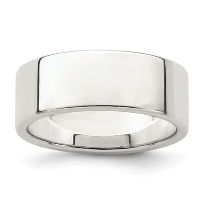 Sterling Silver 7mm Lightweight Flat Size 5.5 Band