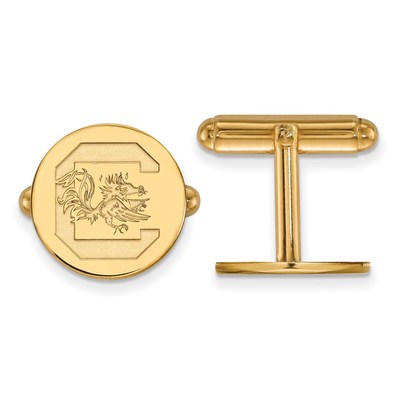14k Gold LogoArt University of South Carolina Cuff Links