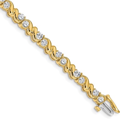 14k AAA Diamond Tennis Bracelet