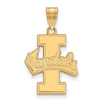 10k Gold LogoArt University of Idaho Vandals Large Pendant
