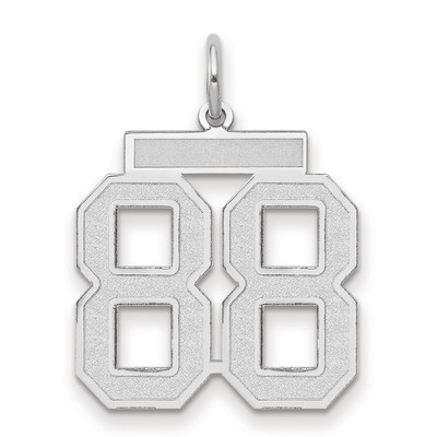 14kw Medium Satin Number 88 Charm