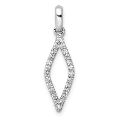 14k White Gold 1/4ct. Diamond Fancy Pendant