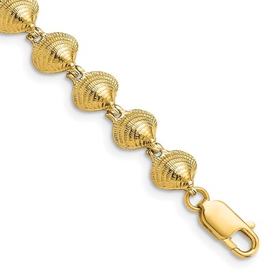 14k Clam Shell Bracelet