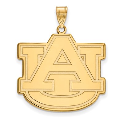 14k Gold LogoArt Auburn University A-U Extra Large Pendant