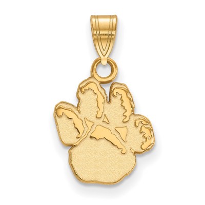 10k Gold LogoArt University of Pittsburgh Panther Paw Small Pendant