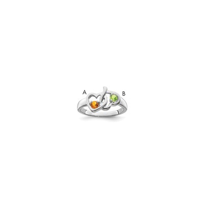 Sterling Silver Rhodium-plated Family Jewelry Mounting