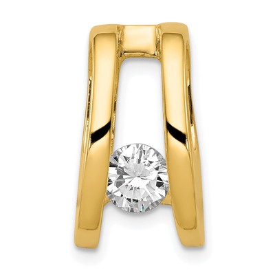 14k AA 5.25mm Diamond Slide
