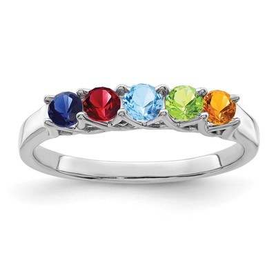 14k White Gold Family Jewelry Ring Mounting