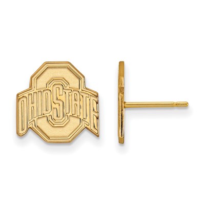 14k Gold LogoArt The Ohio State University Small Post Earrings