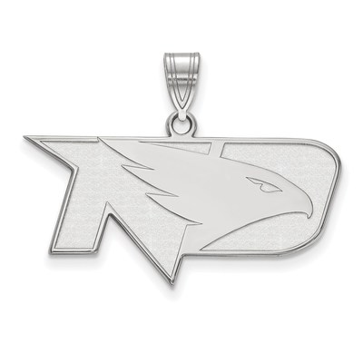 14k White Gold LogoArt University of North Dakota Medium Pendant