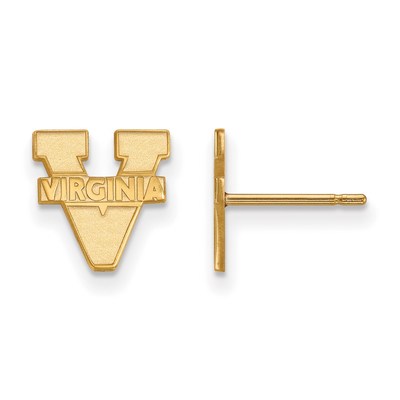 14k Gold LogoArt University of Virginia Extra Small Post Earrings
