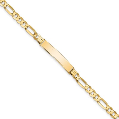 10k Figaro Link ID Bracelet