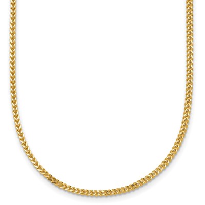 14K 16 inch 1.3mm Franco with Lobster Clasp Chain