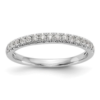 14k White Gold 3/8 carat Lab Grown Diamond VS/SI+ G+ Complete Band