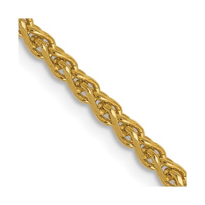 14K 1.8mm Solid D/C Spiga Chain