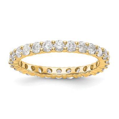 14ky Lab Grown Diamond VS/SI+ G+ Shared Prong Eternity Band