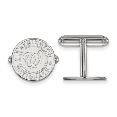 SS/Rh-p Major League Baseball LogoArt Washington Nationals Cuff Links