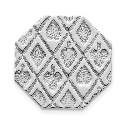 Sterling Silver Rhodium-plated Tie Tac