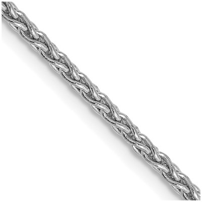 14K White Gold 24 inch 1.75mm Parisian Wheat with Lobster Clasp Chain