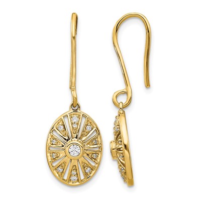 14k Diamond Vintage Earrings