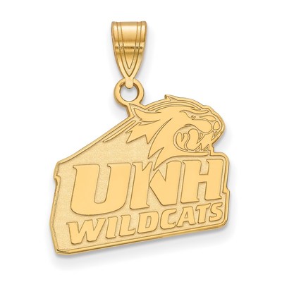 14k Gold LogoArt University of New Hampshire Medium Pendant