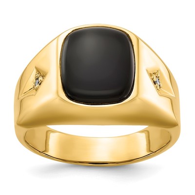 14k AA Diamond Men's Ring