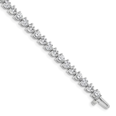 14k White Gold Diamond Tennis Bracelet Mounting
