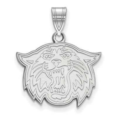 14k White Gold LogoArt Villanova University Wildcat Medium Pendant