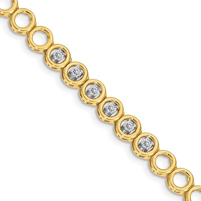 14k AA Diamond Add-A-Diamond Bracelet