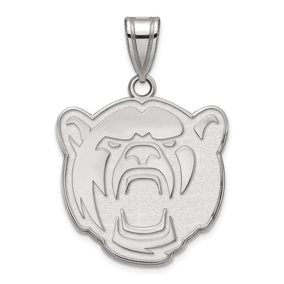 14k White Gold LogoArt Baylor University Large Pendant