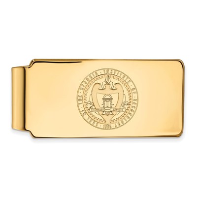 14k Gold LogoArt Georgia Institute of Technology Crest Money Clip