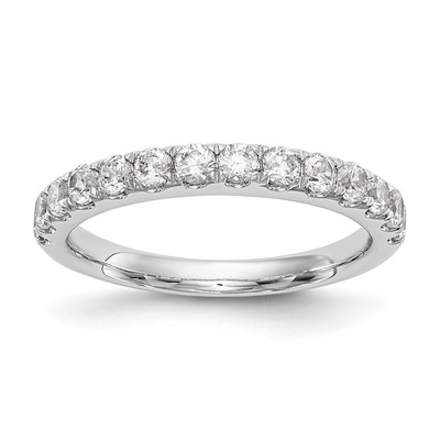 14k White Gold 3/4 carat Lab Grown Diamond VS/SI+ G+ Complete Wedding Band
