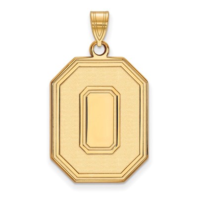 10k Gold LogoArt The Ohio State University Letter O Extra Large Pendant