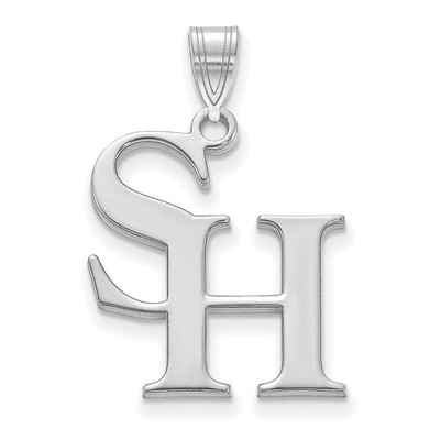 10k White Gold LogoArt Sam Houston State University Large Pendant